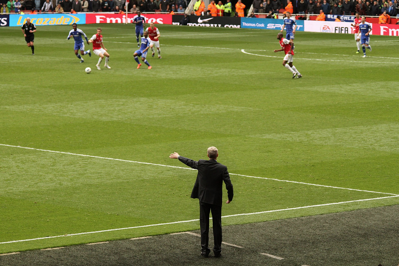 Arsene Wenger directs the troops