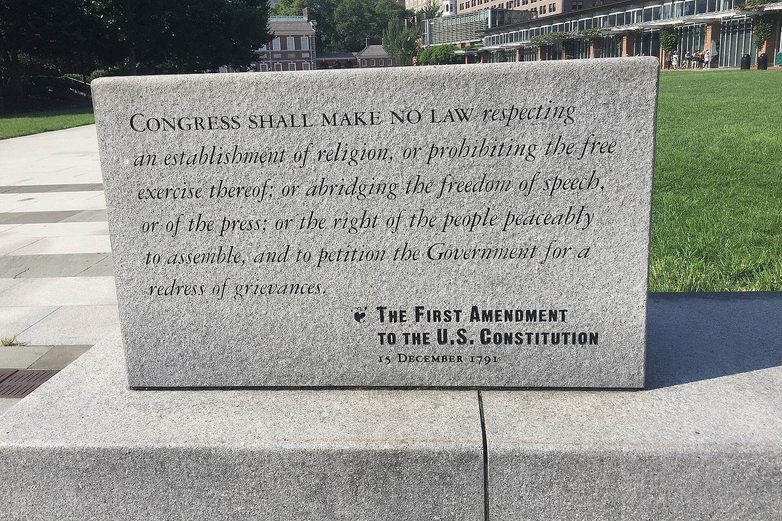 First Amendment to the U.S. Constitution in Philadelphia