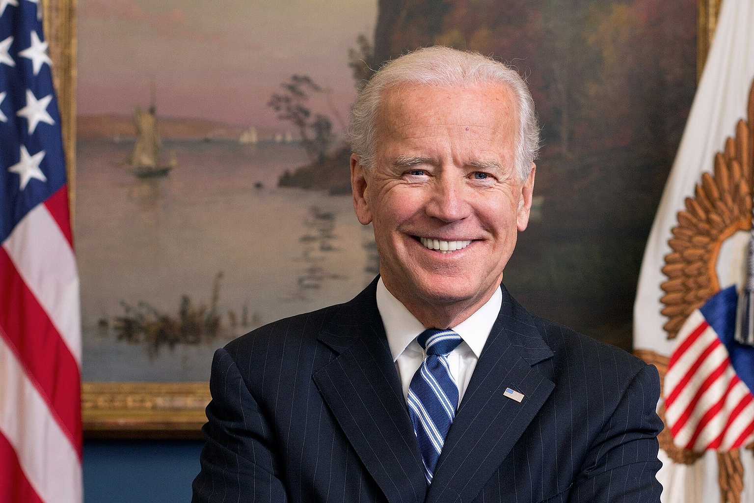Official portrait of United States Vice President Joe Biden in his West Wing Office at the White House.