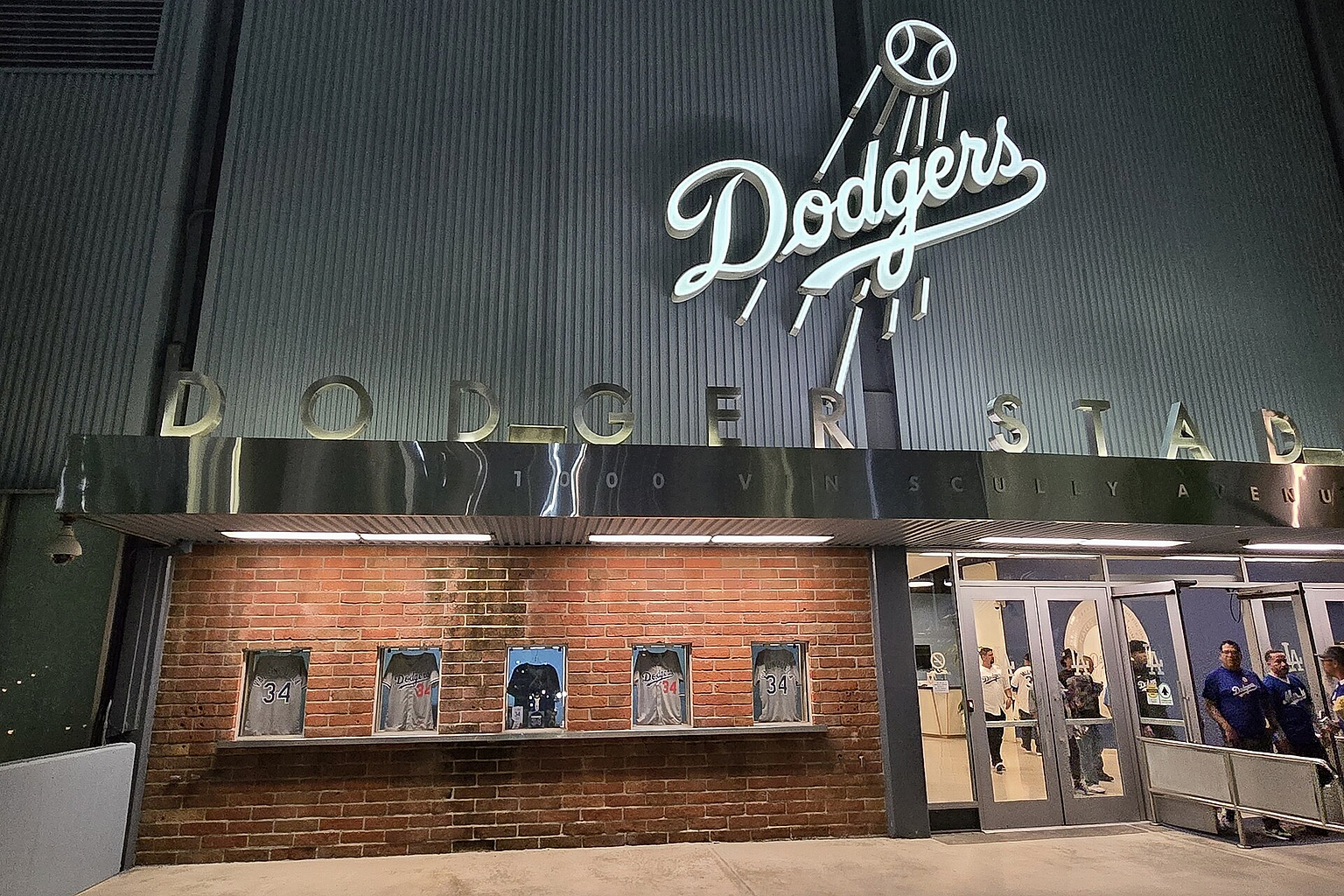 Former Dodger Stadium Ticket Office at Dodger Stadium, Chicago Cubs at Los Angeles Dodgers, (April 12, 2025)