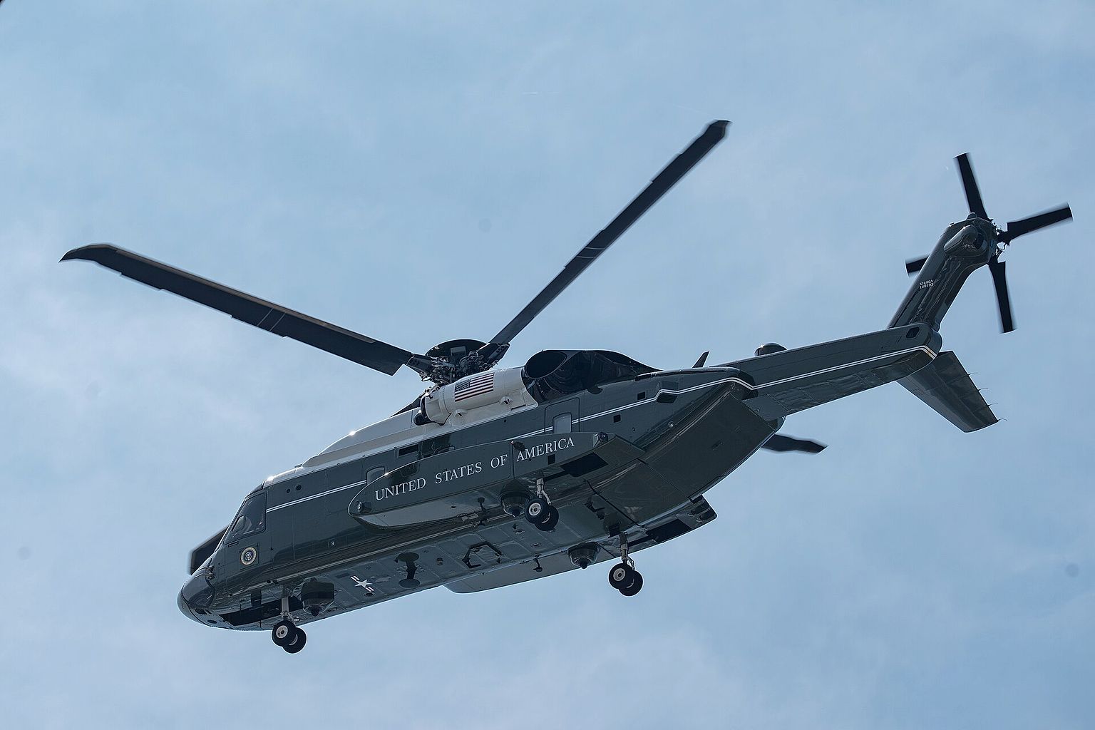 Marine One during Argentina vs Spain at the 2026 FIFA World Cup Final