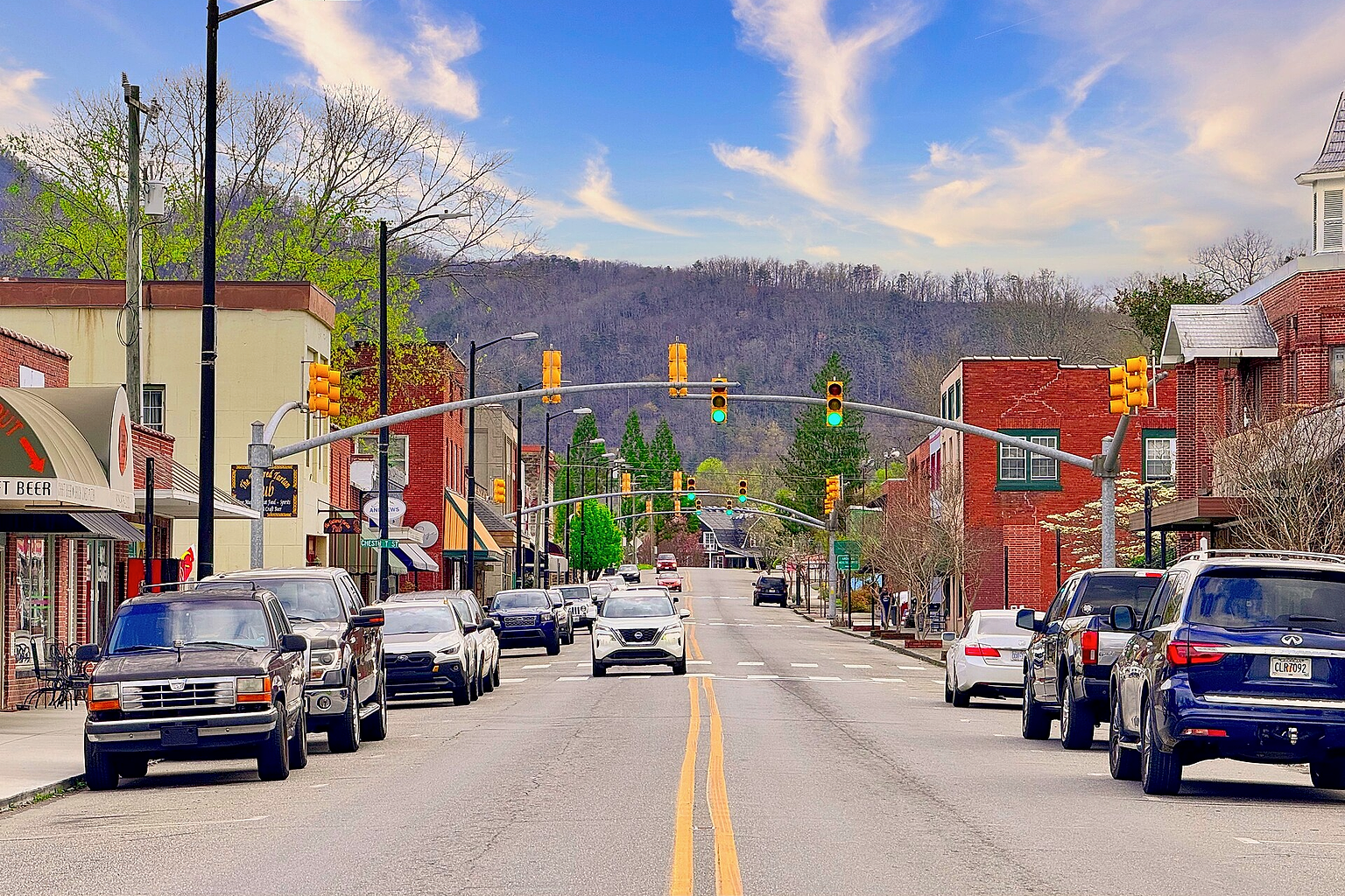 Downtown Andrews, North Carolina, in Cherokee County
