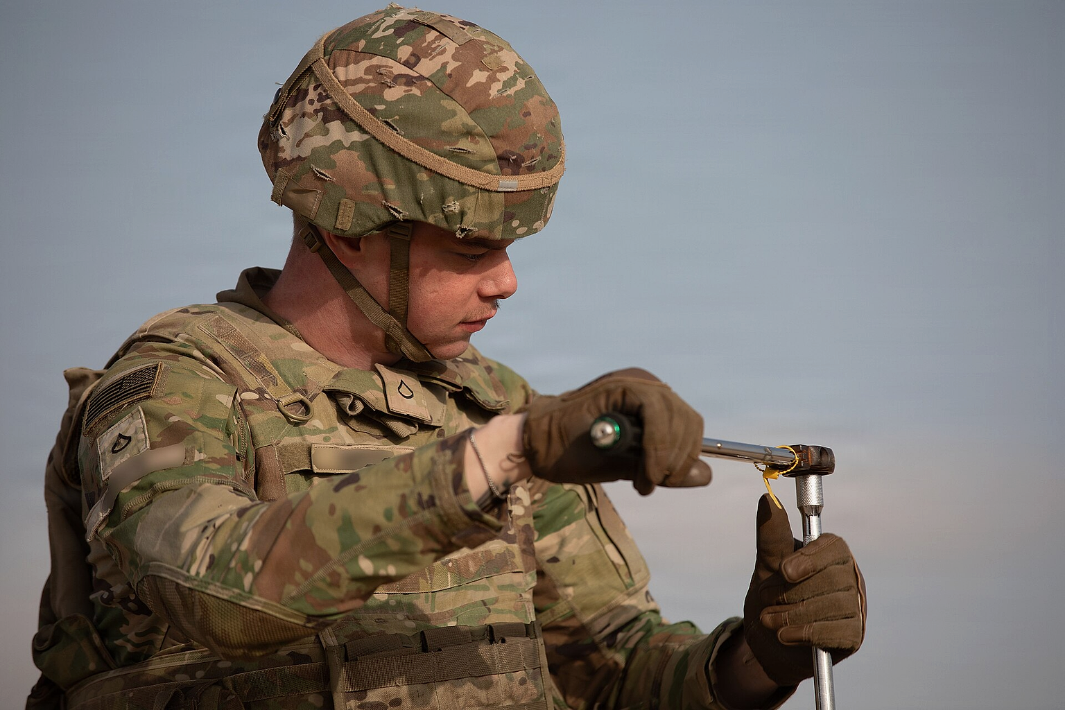Soldiers conduct sustainment operations during combat operations in support of Operation Epic Fury, March 23, 2026. (U.S. Army photo)