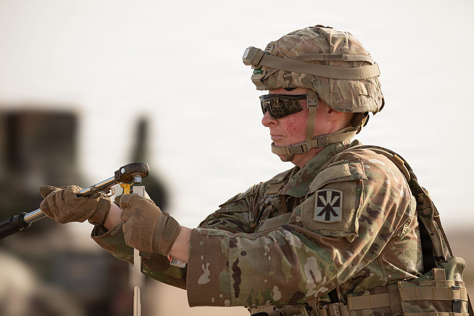 Soldiers conduct sustainment operations during Operation Epic Fury, March 23, 2026. (U.S. Army photo)