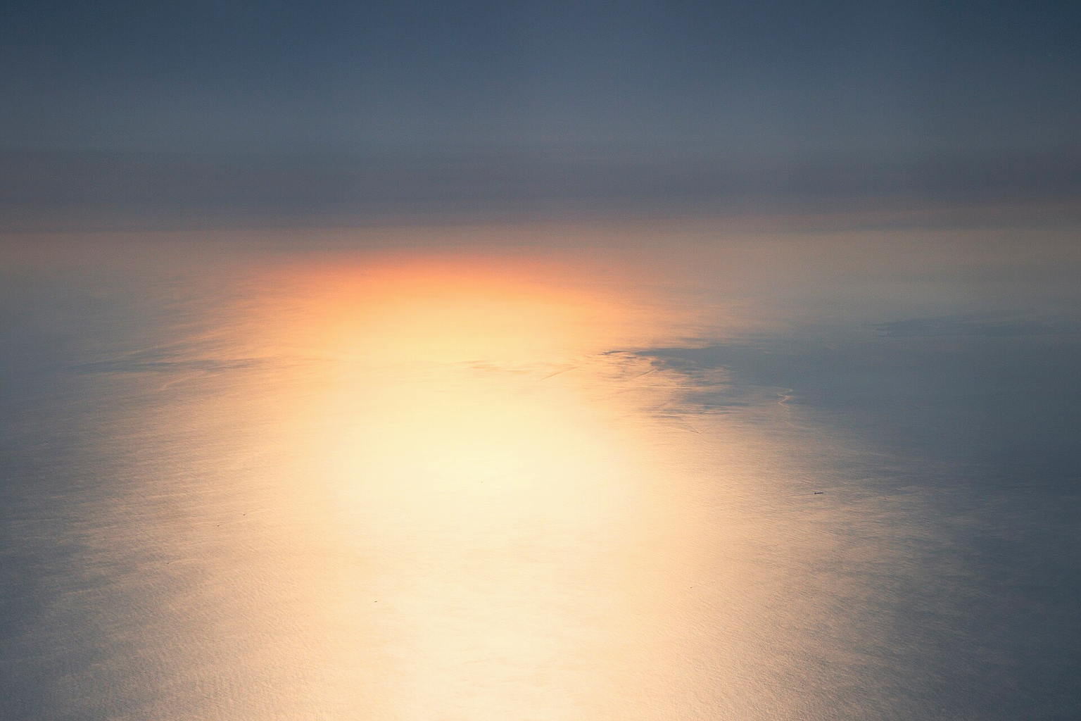 Sunrise over Pacific Ocean near Japan
