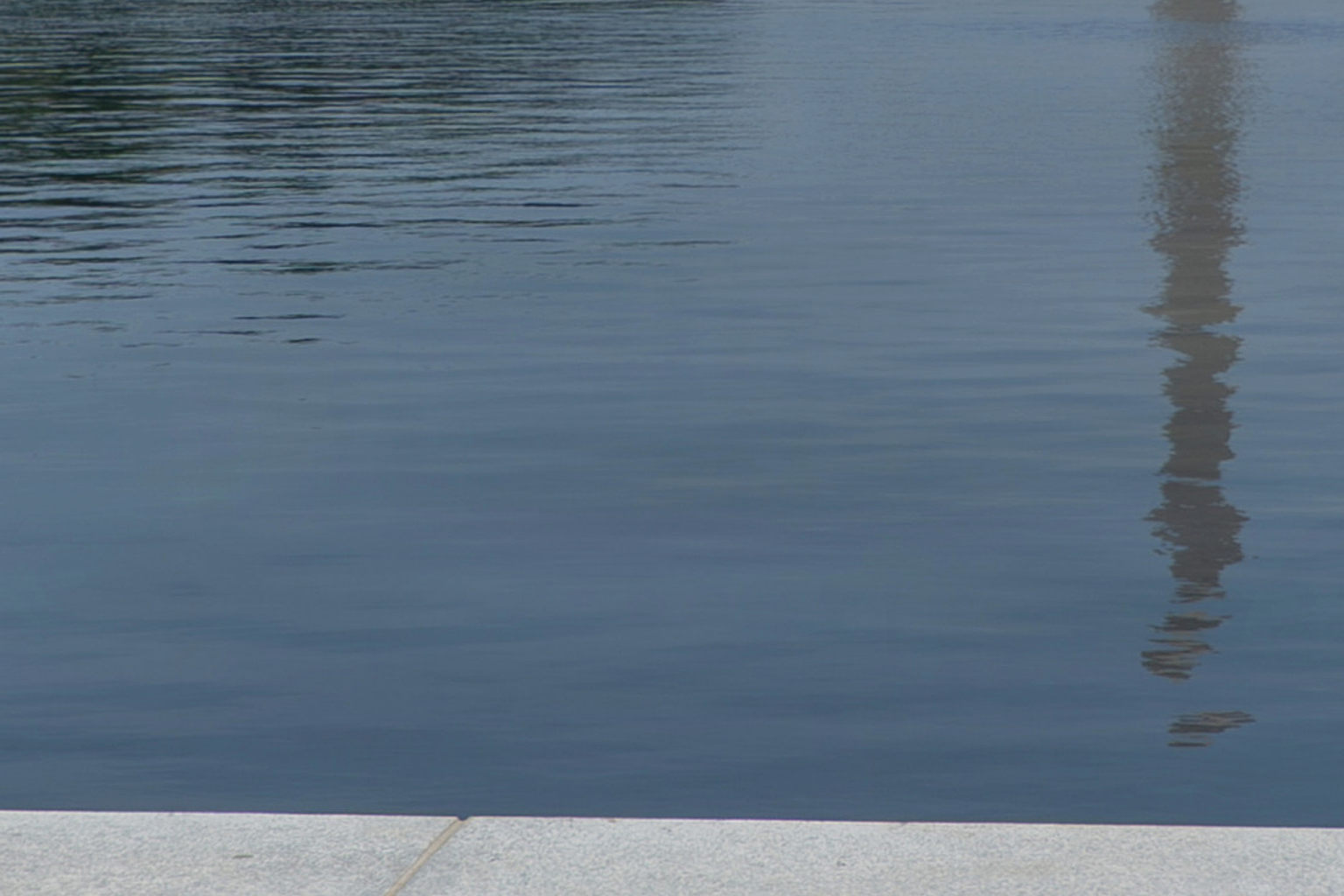Photo from the US Government of the Lincoln Memorial Reflecting Pool after 2026 renovations, cropped from the original to not include soldiers.