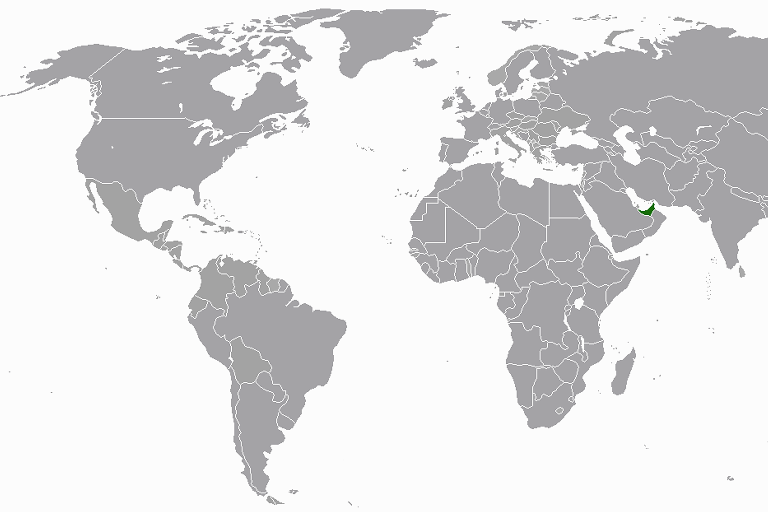A map shows Thailand (orange) and United Arab Emirates (green)