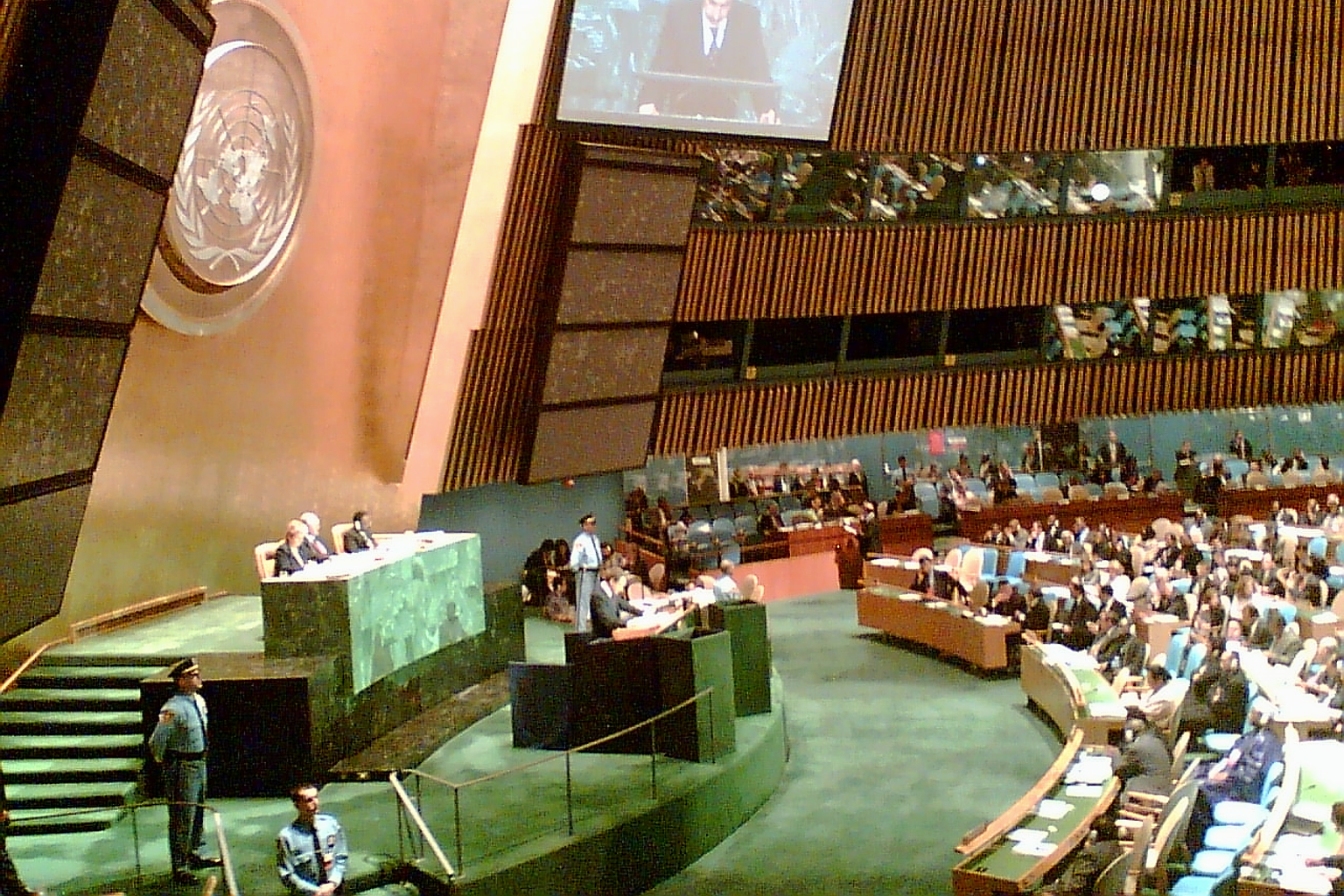 United Nations in a licensed editorial photograph.