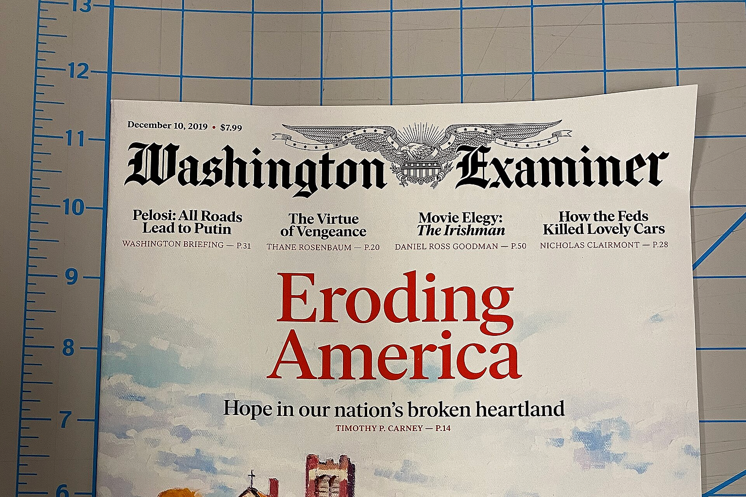 Cover of the Washington Examiner magazine from December 10, 2019