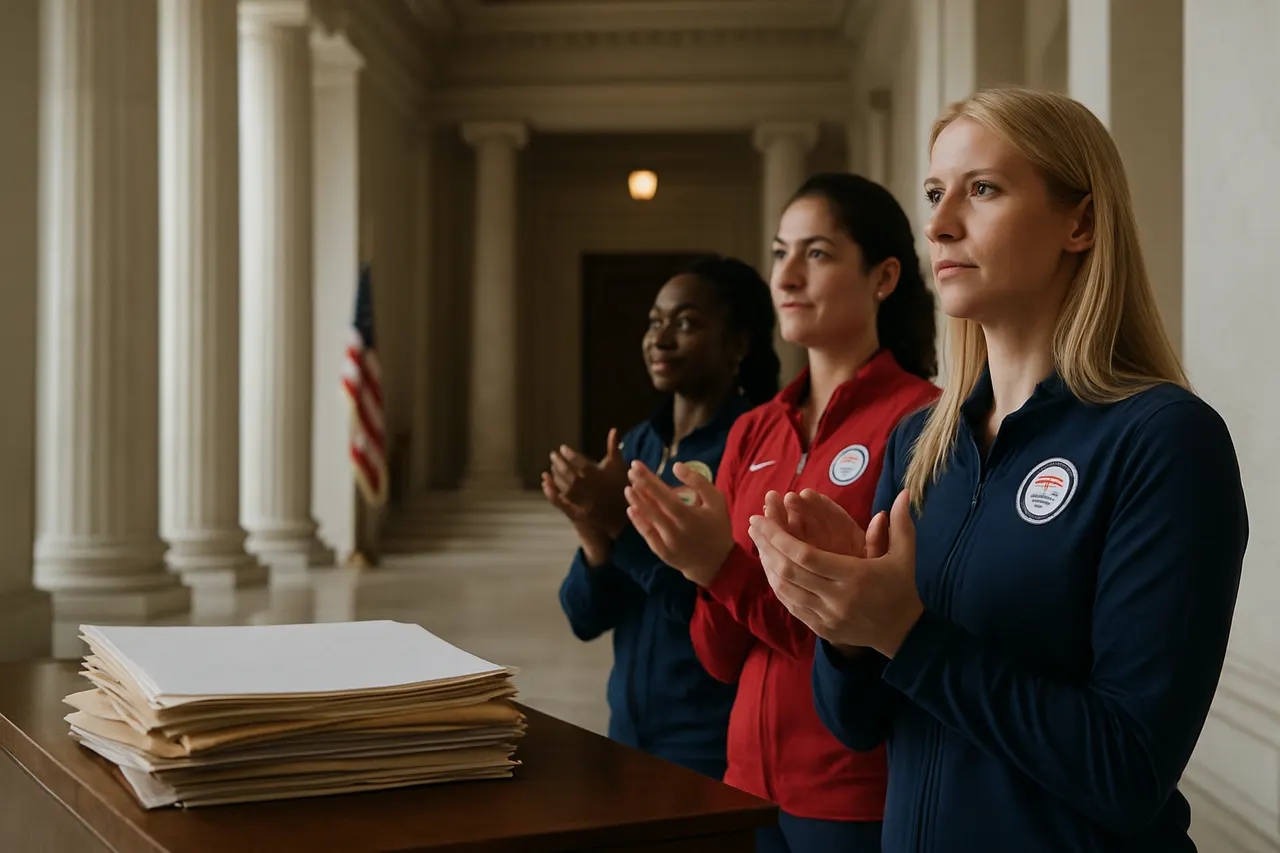 Editorial image for US Women Olympians Applaud Supreme Court Ruling Protecting Women's Sports