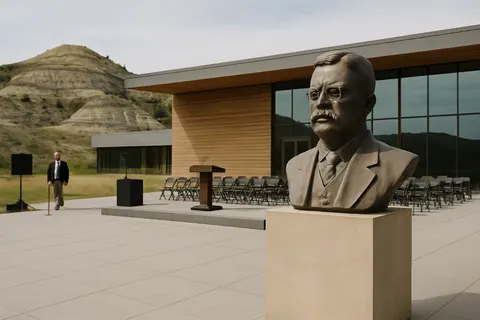 Editorial image for Trump Dedicates $450M Theodore Roosevelt Library in Medora, North Dakota