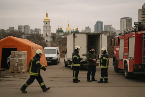 Editorial image for Rescue Efforts Underway After Major Russian Attacks in Kyiv and Across Ukraine