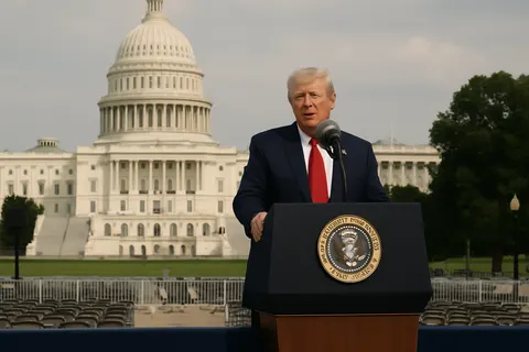 Editorial image for Trump Hails America as 'Crowning Achievement' in 250th Independence Anniversary Speech