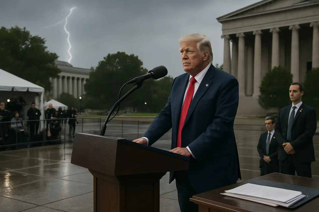 Editorial image for Trump’s 250th Independence Anniversary Speech Marked by Lightning Delay and Controversy