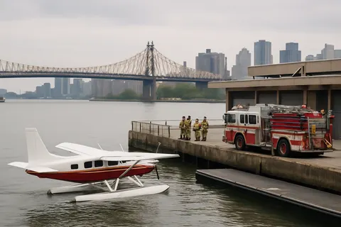 Editorial image for Pilot Declares Mayday Before Seaplane Makes Hard Landing in New York City’s East River