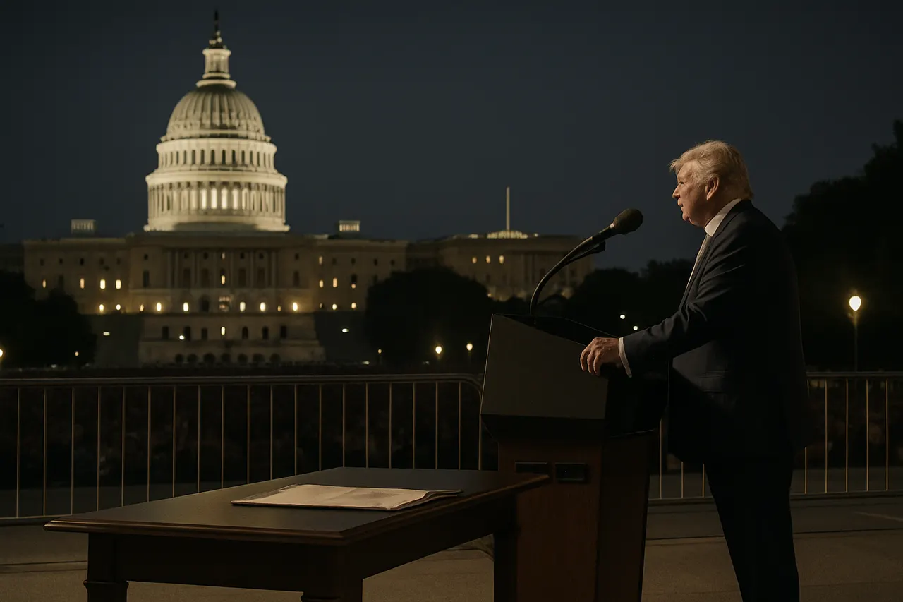 Editorial image for Trump Evokes ‘Spirit of 1776’ in Late-Night Speech Marking US 250th Independence Day