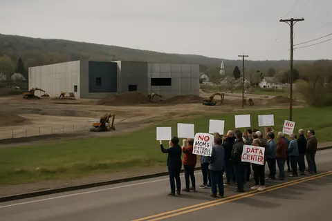 Editorial image for Proposed Data Centers in Archbald, Pennsylvania Spark Community Protests