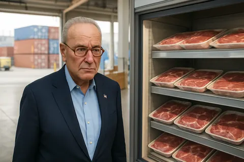 Editorial image for Chuck Schumer Faces Criticism Over Beef Industry Proposal and Grilling Skills