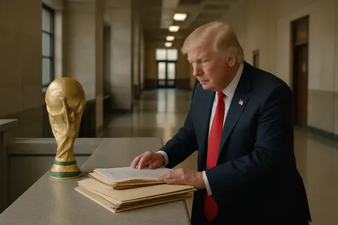 Editorial image for Trump's Lobbying Leads FIFA to Suspend Folarin Balogun's Red Card at 2026 World Cup