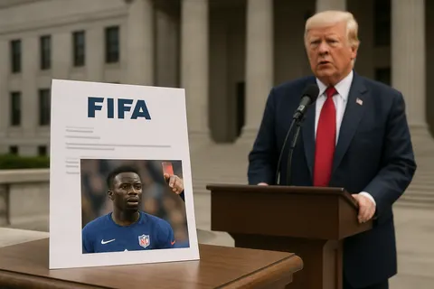 Editorial image for Trump Calls for FIFA Review of Folarin Balogun’s Red Card at World Cup
