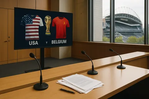 Editorial image for Team USA Faces Belgium in 2026 World Cup Round of 16 with Folarin Balogun Reinstated