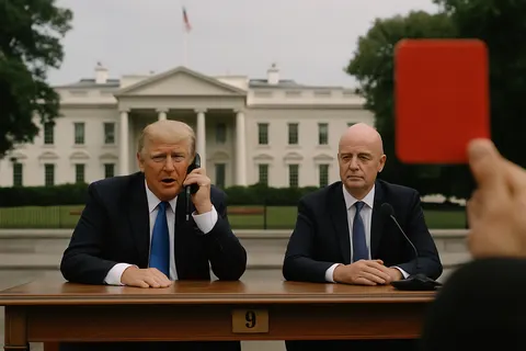 Editorial image for Trump Confirms Call to FIFA Over US Striker’s Red Card Amid Controversy