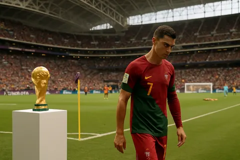 Editorial image for Spain Eliminates Portugal 1-0 in Dallas, Cristiano Ronaldo Exits World Cup