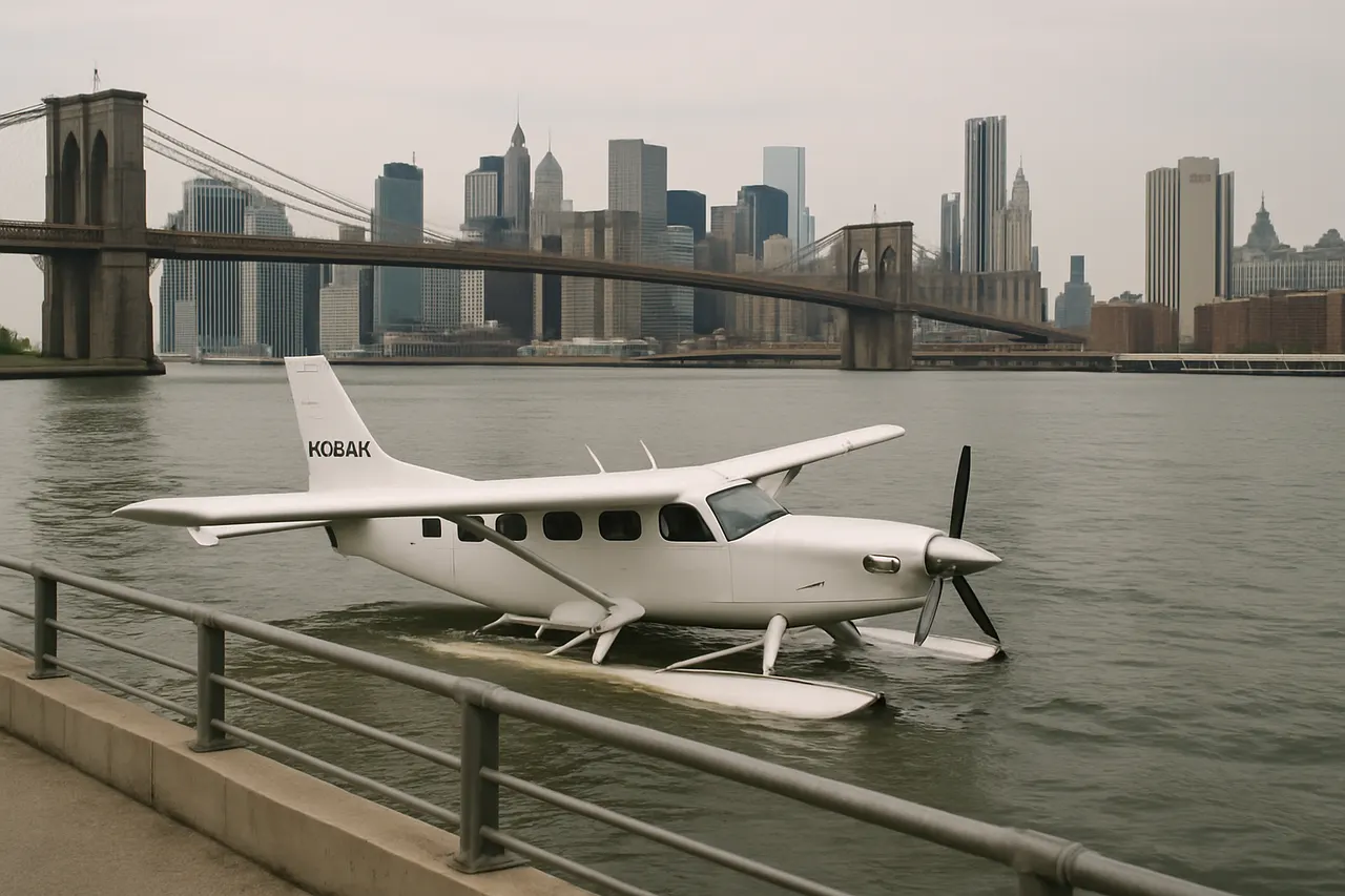 Editorial image for Kodiak 100 Seaplane Makes Hard Landing in East River Near Brooklyn