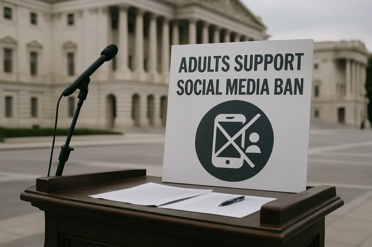 Editorial image for 56% of U.S. Adults Support Social Media Ban for Under-16s, Pew Poll Finds