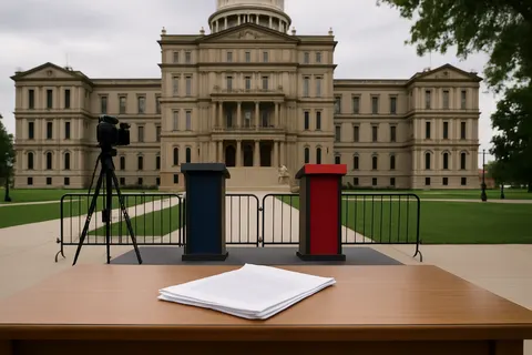 Editorial image for Stevens and El-Sayed Clash in Michigan Senate Democratic Primary Debate