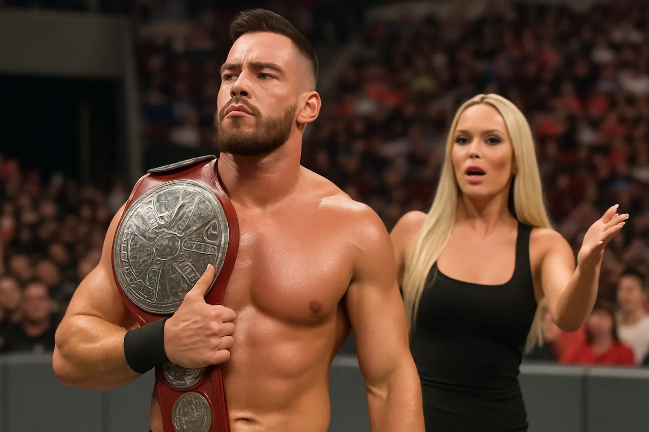 Editorial image for Maxxine Dupri Aids Austin Theory and Bron Breakker in Winning WWE World Tag Team Championship