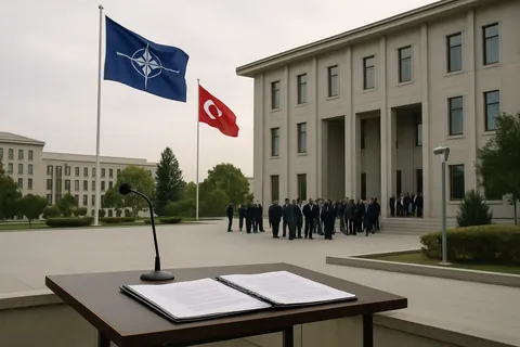 Editorial image for Trump Criticizes NATO as Leaders Convene in Turkiye for Summit