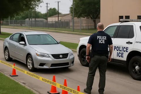 Editorial image for ICE Agent Fatally Shoots Motorist in Houston During Vehicle Stop Attempt