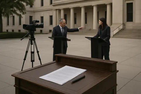 Editorial image for Democratic Senate Primary Debate in Michigan Highlights Party Rift