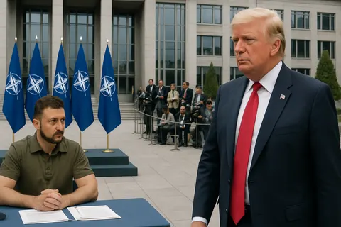 Editorial image for Trump and Zelenskyy to Meet at NATO Summit Amid Ukraine's Ammunition Shortage