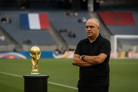 Editorial image for Morocco Coach Mohamed Ouahbi Aims for World Cup Title Ahead of France Quarter-Final