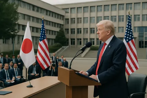 Editorial image for Trump Mistakenly Blames 'Islamic Republic of Japan' for Missile Attacks on US Ship