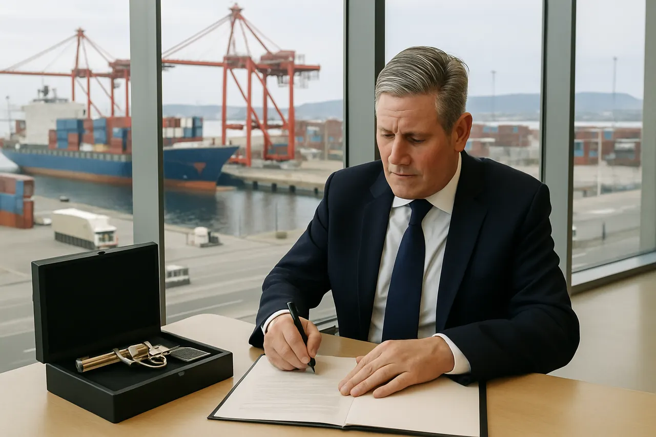 Editorial image for Sir Keir Starmer Receives Personalised Revolver from Turkish President at NATO Summit