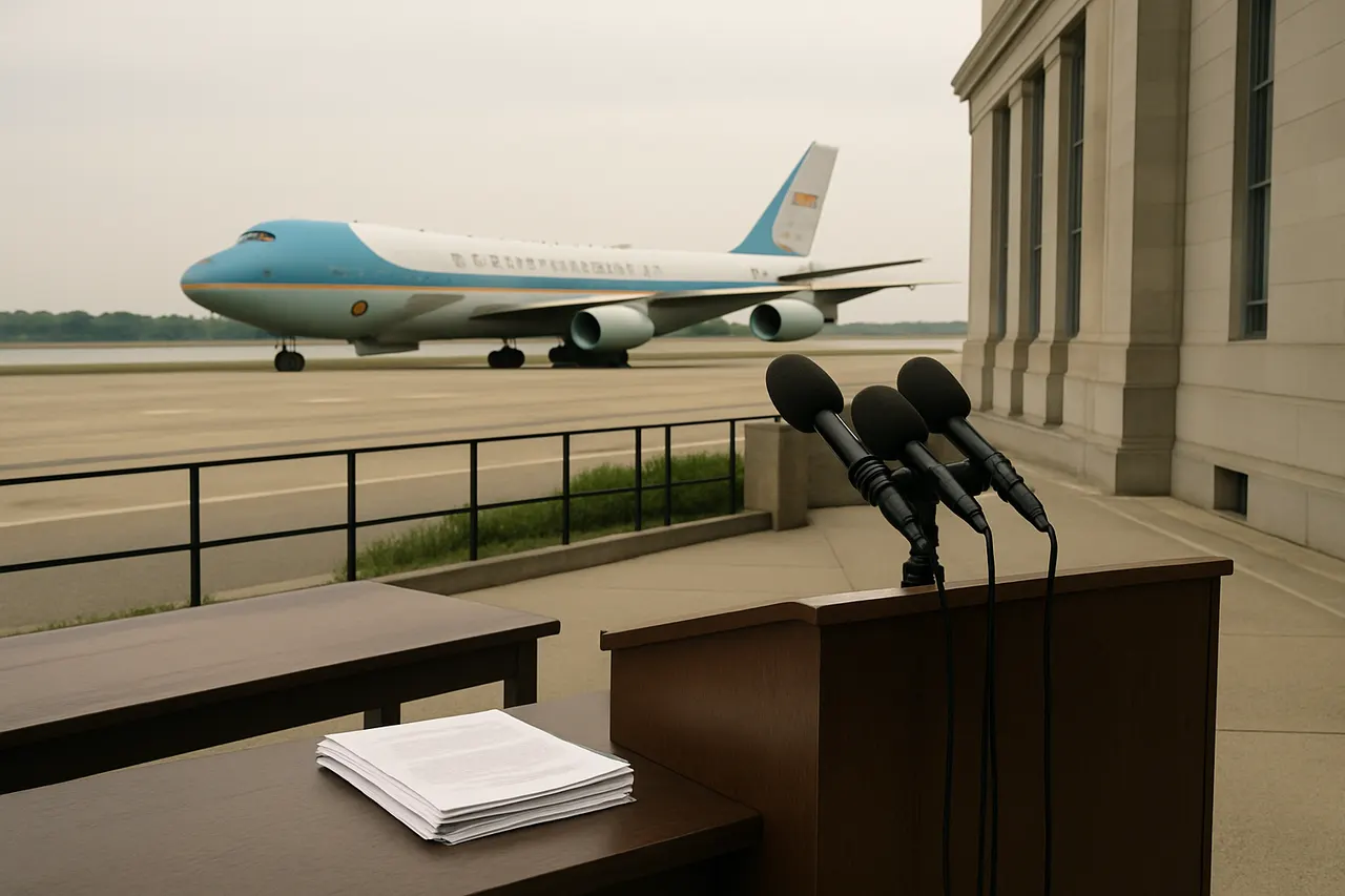 Editorial image for Trump Returns to Washington on Older Air Force One Amid Heightened Iran Threat