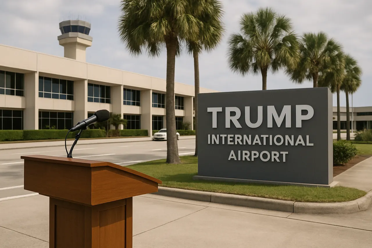 Editorial image for Palm Beach International Airport Renamed Donald J. Trump International Airport