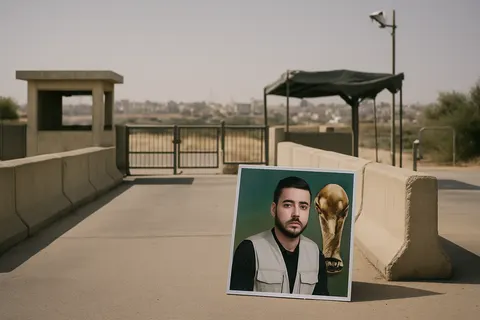 Editorial image for Gazans Mourn Aid Worker Killed in Israeli Air Strike Who Organized Public World Cup Screenings