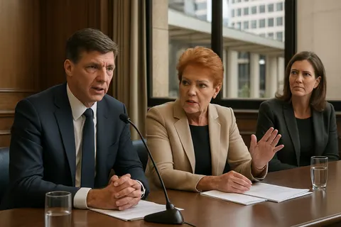 Editorial image for Pauline Hanson Urges Angus Taylor to Stop 'Denigrating' One Nation After Strong Rebuke
