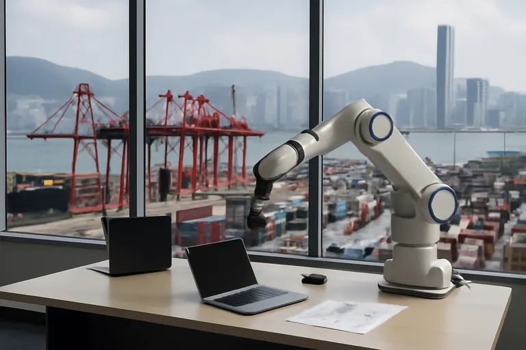 General business and trade setting with a clear real-world economic focal point.