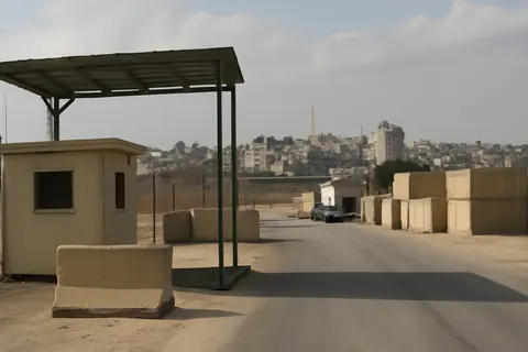 Grounded editorial scene illustrating After two days of clashes, hostilities between the U.S. and Iran appear to have paused, while Israel continues to expand its control in Gaza.