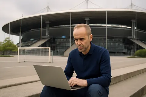 Grounded editorial scene illustrating Freelance journalist Francis Collings highlights France’s ability to endure challenging moments as a key factor in their World Cup semi-final run.
