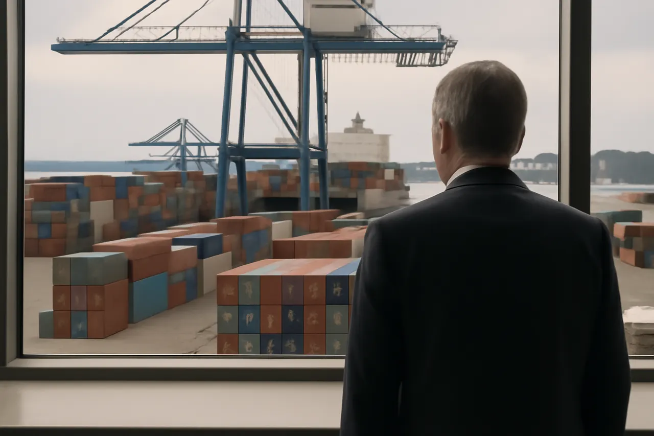 General business and trade setting with a clear real-world economic focal point.