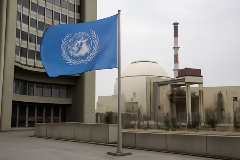 Grounded editorial scene illustrating Rosemary DiCarlo, UN peace affairs chief, alerted the Security Council to gaps in monitoring Tehran’s nuclear activities amid escalating Middle East tensions.