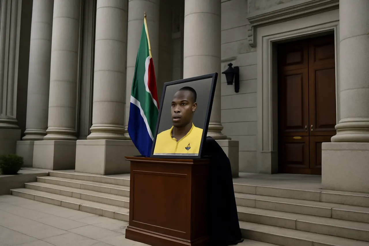 Grounded editorial scene illustrating Jayden Adams, who played a key role in South Africa's historic 2026 World Cup campaign, has passed away, the country's sports ministry announced.