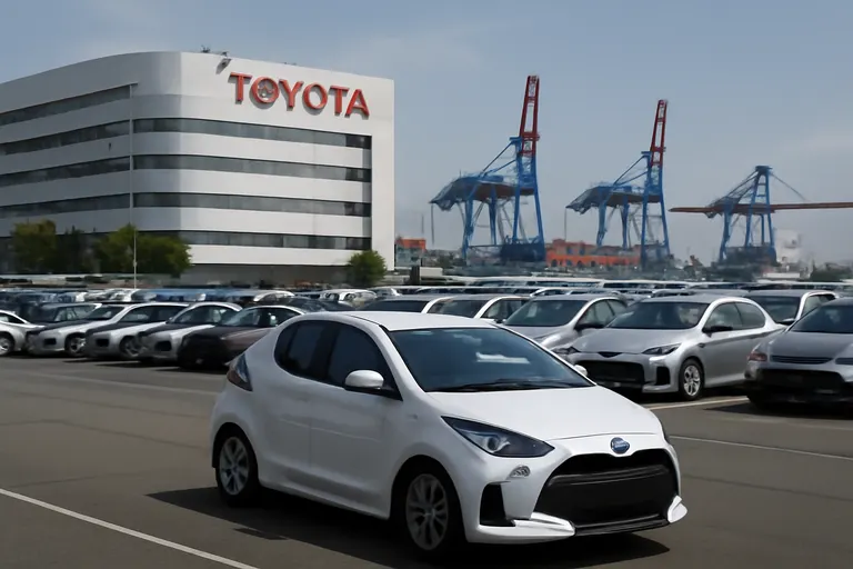 General business and trade setting with a clear real-world economic focal point.