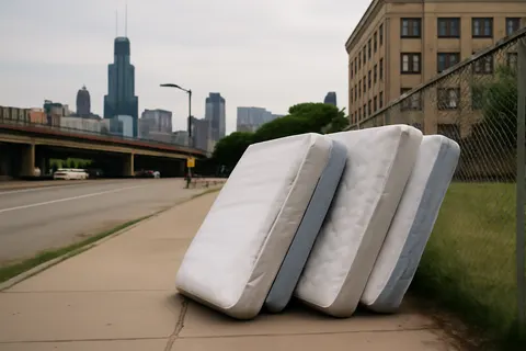 Grounded editorial scene illustrating Orkin reports Chicago remains the U.S. city with the most bedbug treatments, while Nashville and Oklahoma City see significant increases in bedbug activity.